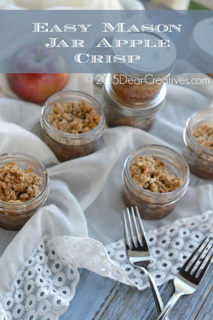 Apple Crisp In Mason Jars So Delicious!