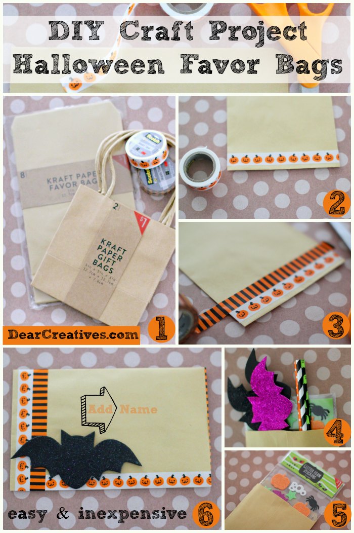 DIY Craft Projects Halloween Favor Bags