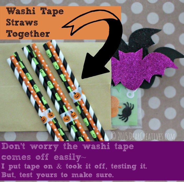 DIY Craft Projects Washi Tape Straws Together