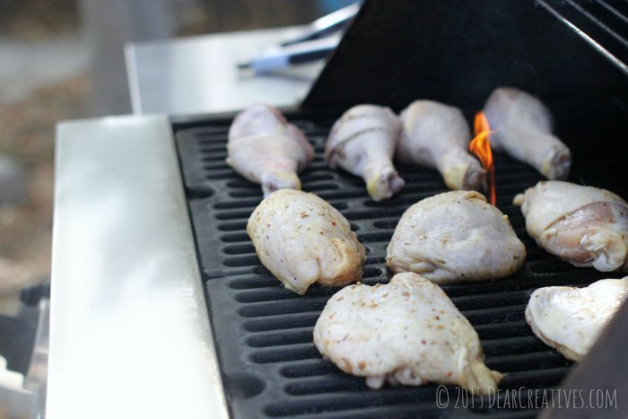 Grilled Chicken |Chicken on a gas grill