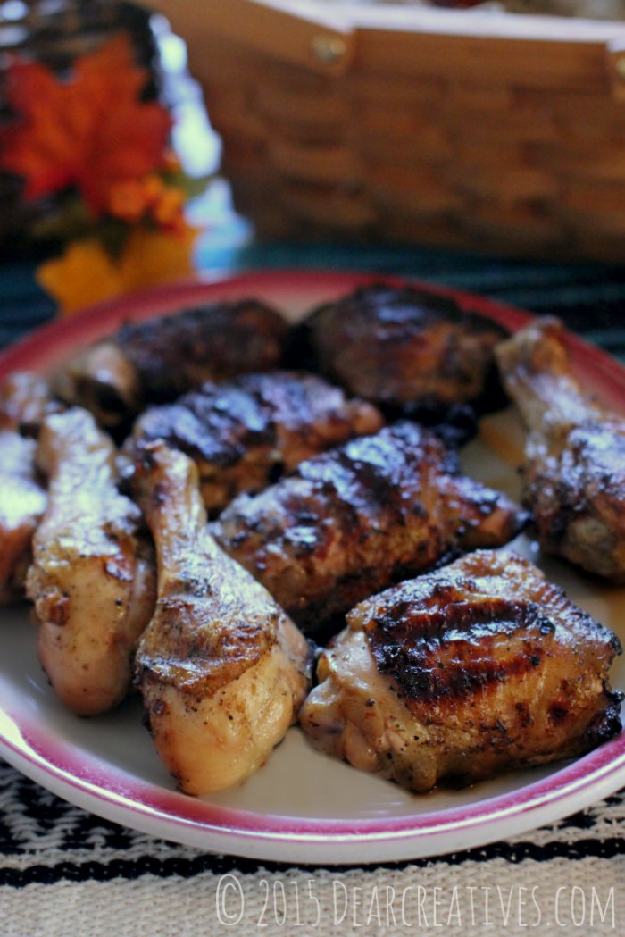 Grilled Chicken Legs and chicken thighs