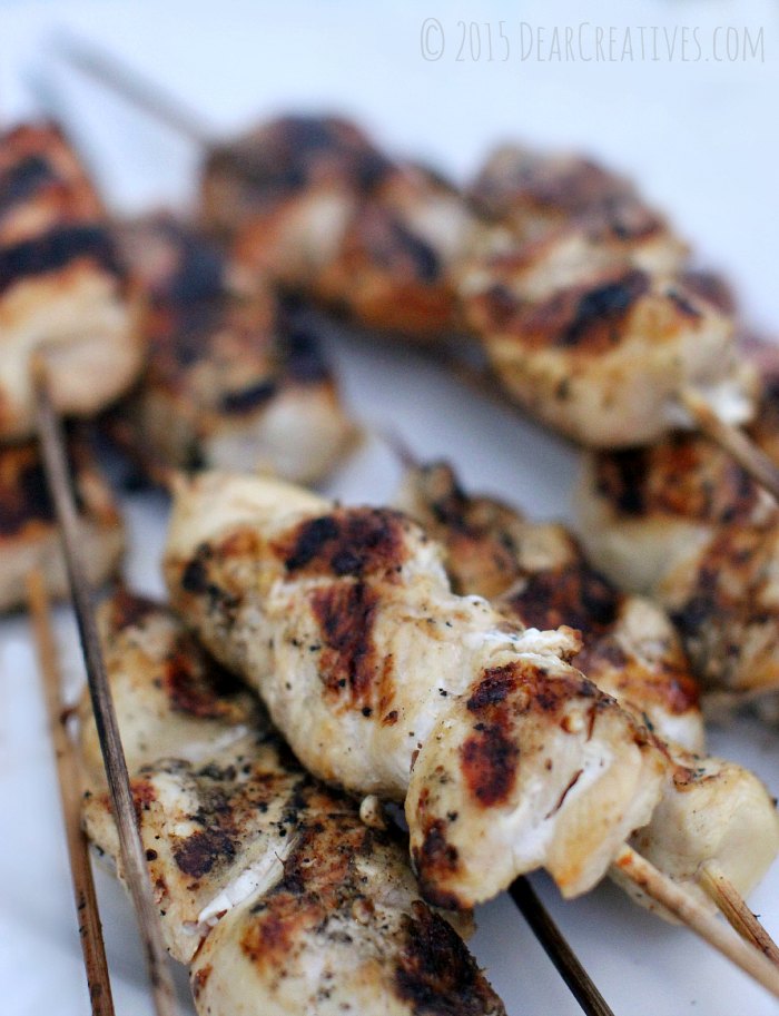 Grilled chicken closeup 