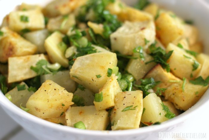 Side Dishes | Sweet Potato Pineapple Salad Close up - easy side dish for a crowd.
