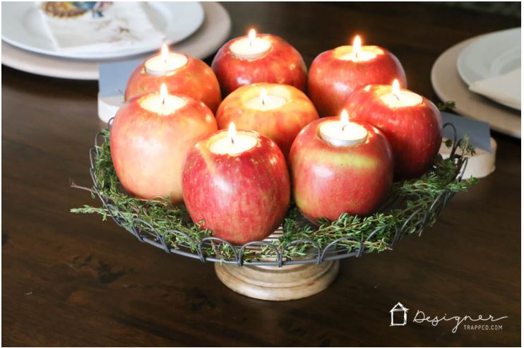 Apple Candle DIY