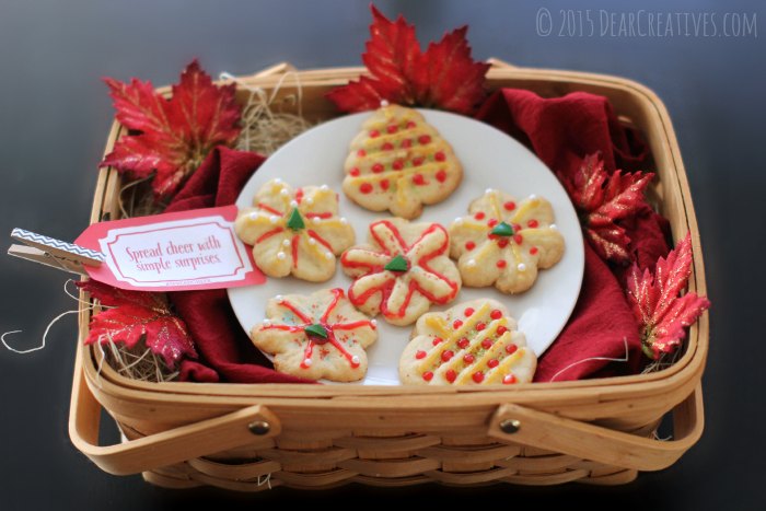 Baksket with holiday cookies