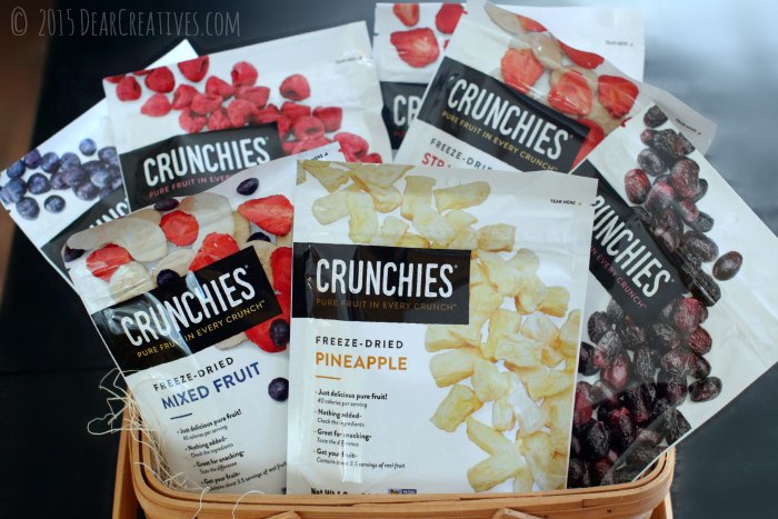 Crunchies Freese Dried Fruits in a basket