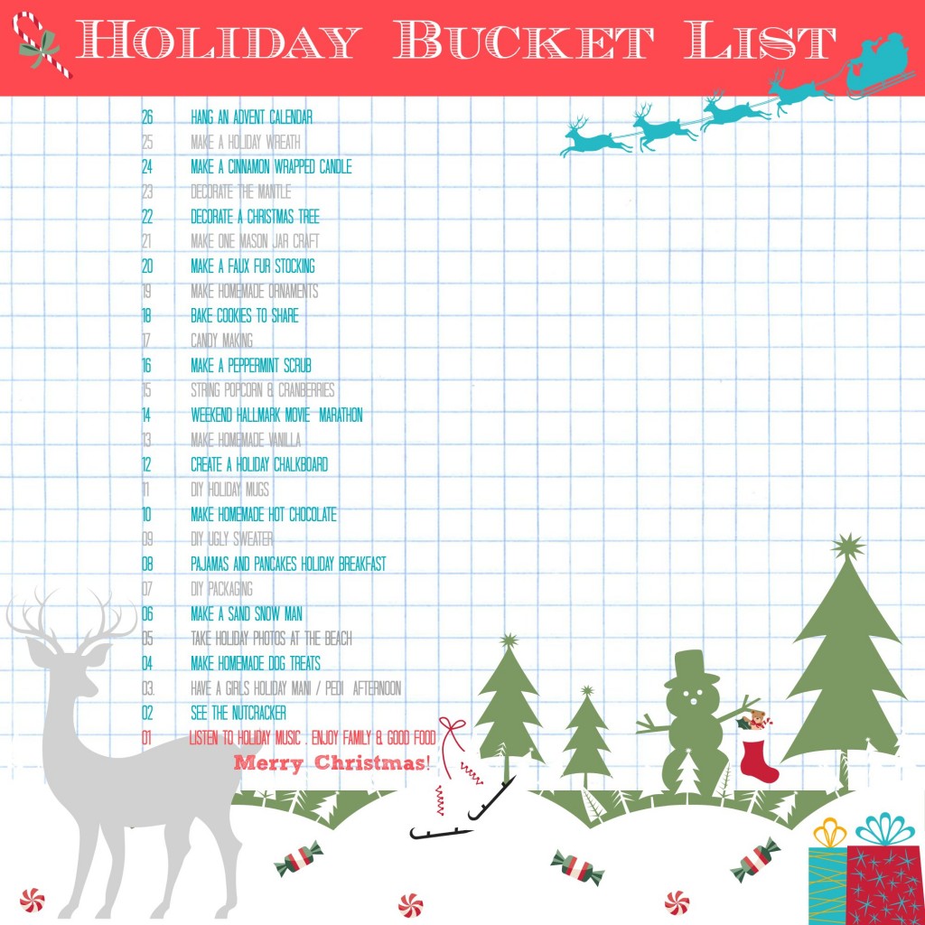 Bucket List |Christmas Holiday Bucket List