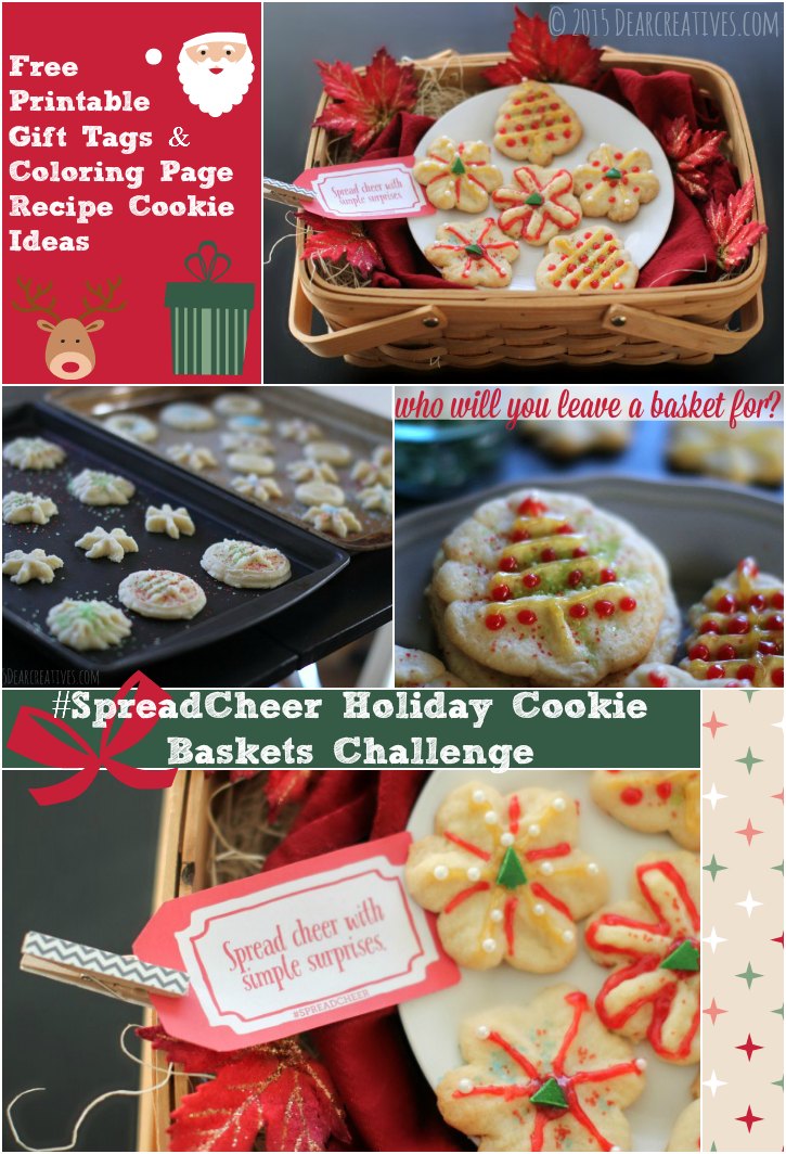 Holiday Cookies : Quick And Easy #SpreadCheer Baskets