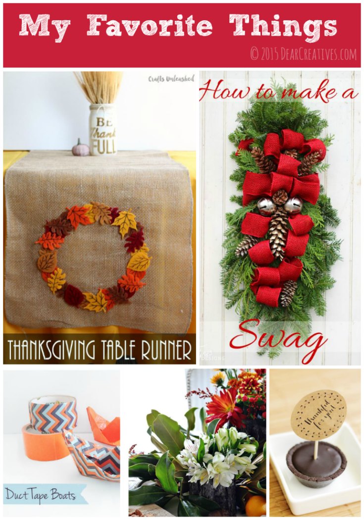 Linkup Parties :My Favorite Things #145 Crafts Recipes & More