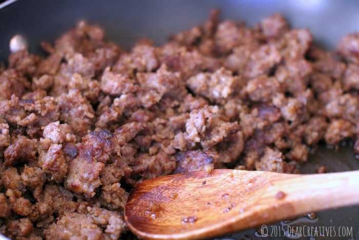 Side Dish-Sausage ground sausage cooked for stuffing 