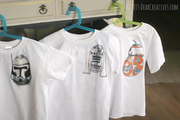 Star Wars Character hand painted Tee Shirts