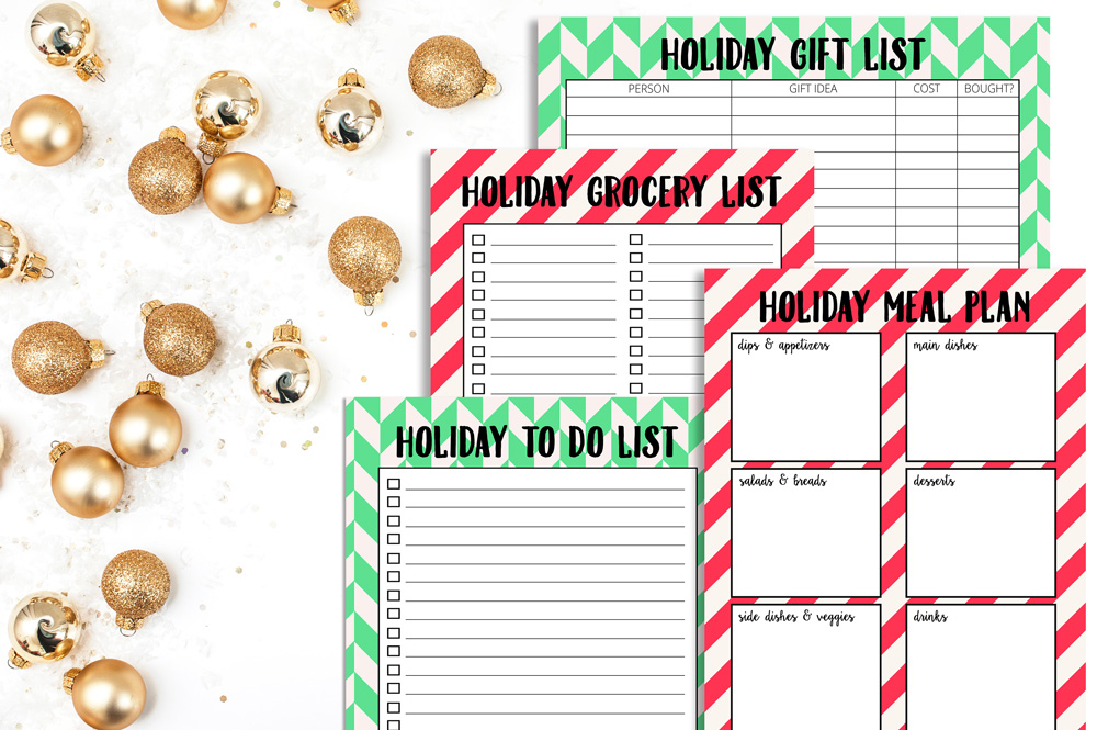 Prepping for the Holidays (with Free Holiday Organization Printables!)