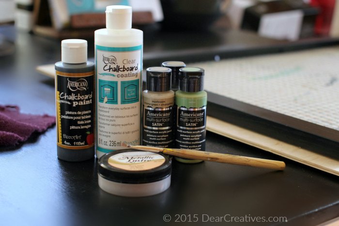 Americana acrylic paint chalboard paint| Craft Storage Supplies For DIY