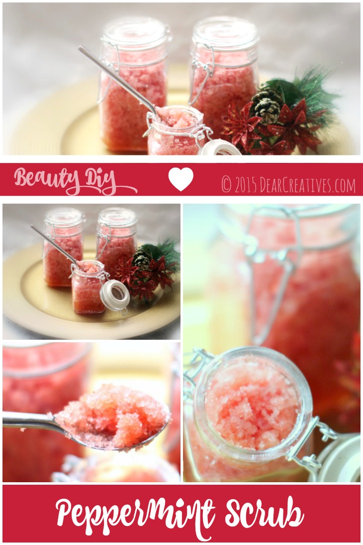 Homemade Peppermint Scrub Recipe #Beauty #DIY