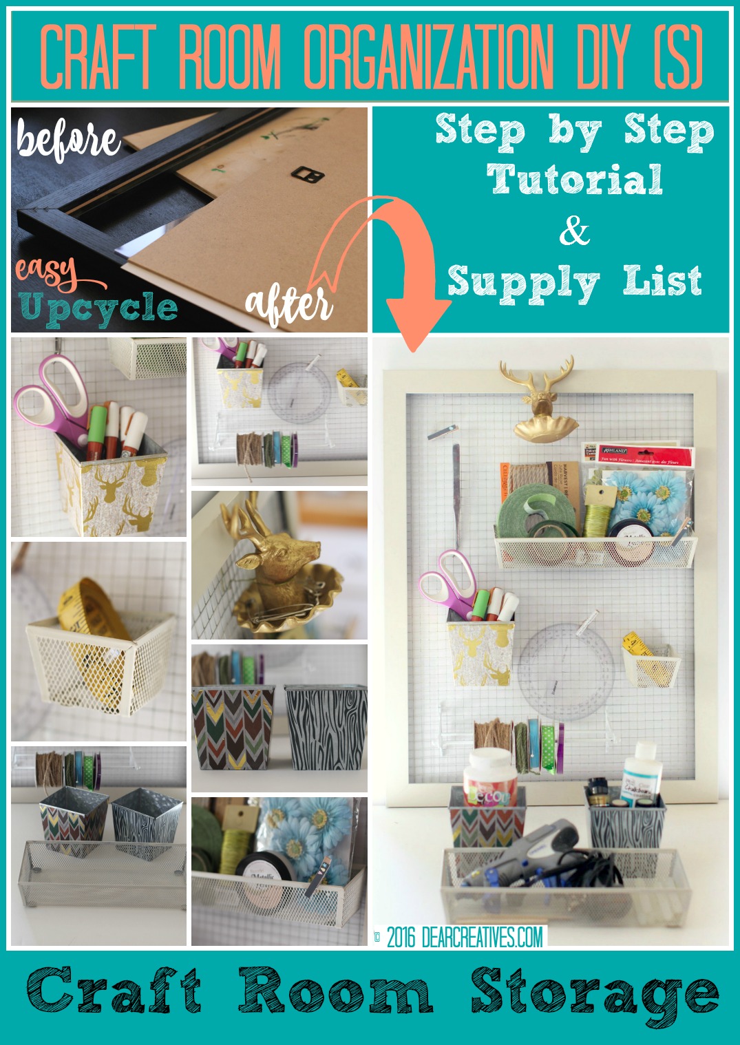 Craft Storage - Wall Organizer - See How To Make This Organizer!