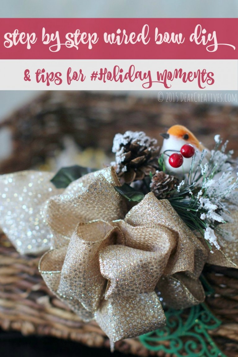 Gift Baskets – DIY: How To Make A Wired Ribbon Bow And Holiday Tips