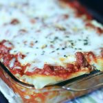 Lasagna with meat sauce - ground beef and Italian sausage