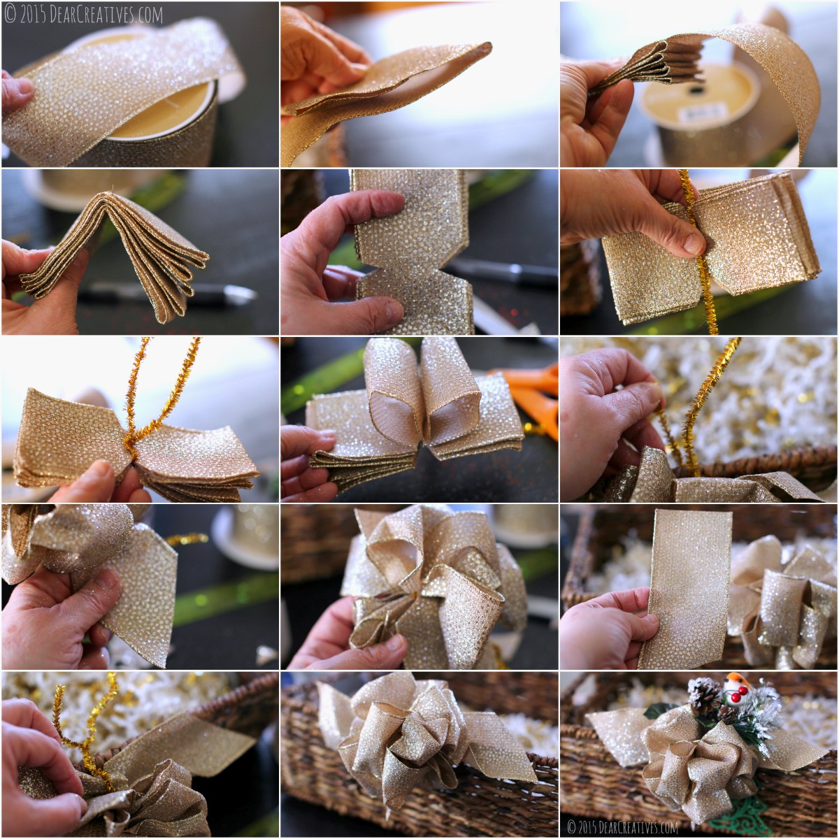 Gift Baskets: How To Make A Wired Ribbon Bow For Your Gift Baskets