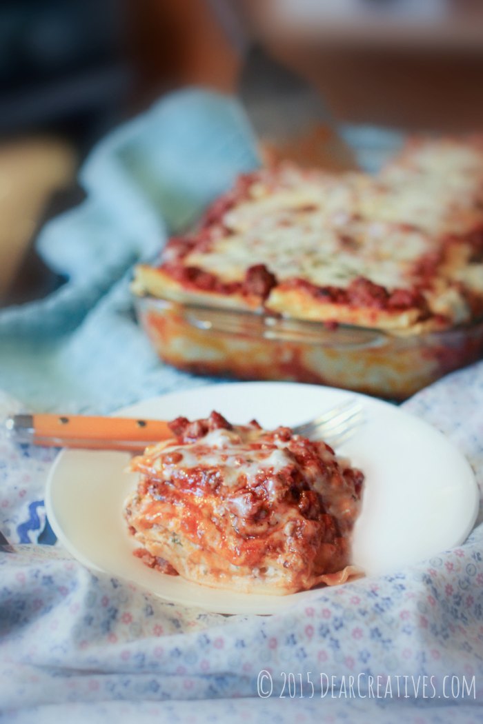 lasagna with meat sauce