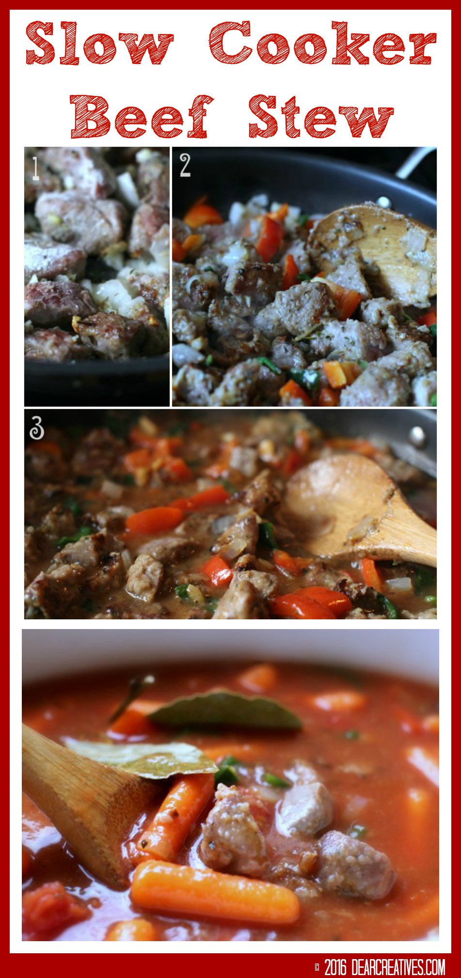 Easy Slow Cooker Beef Stew Recipe - Alphafoodie