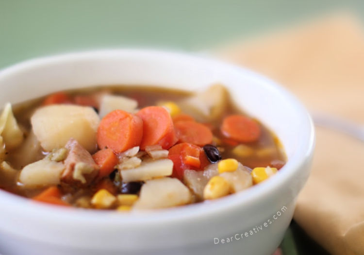 Hearty Vegetable Soup With 3 Variations That Is Easy To Make!