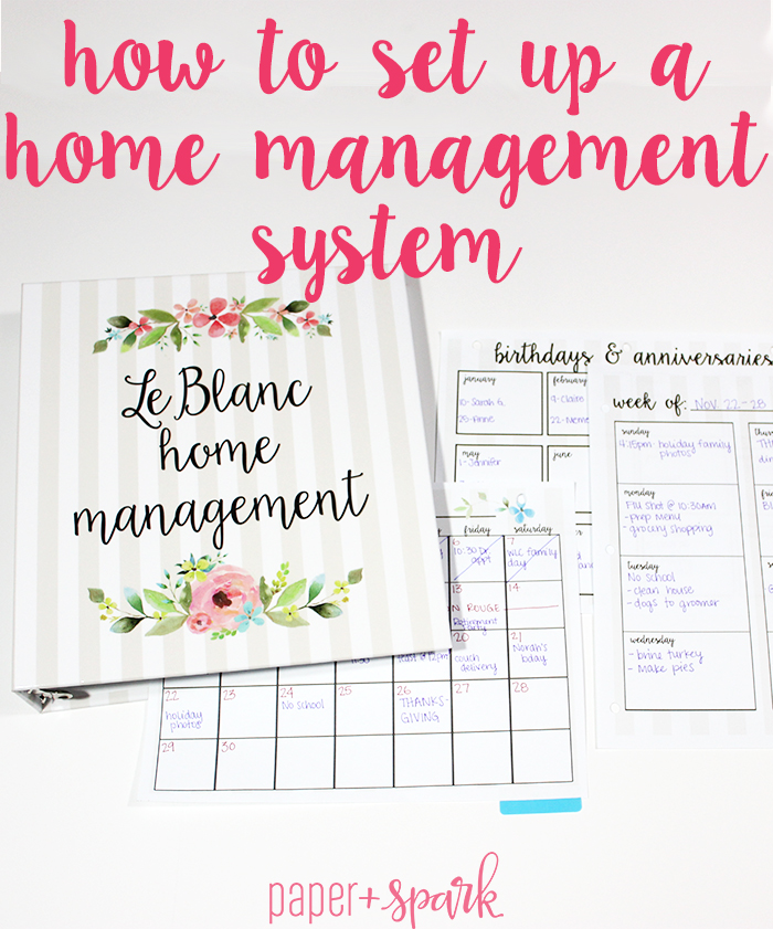 Home Management System – Get Organized for 2016