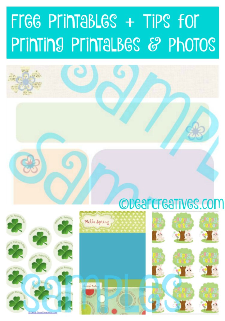 Free Printables Plus Tips for Printing Printables Photos and Standar Printing Tips