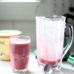 Berry Smoothie Recipe |Frozen Berries Close up in a glass for a smoothie recipeGlass Blender Close up With Juice insideIce and juice in a blender ready to be blended for a smoothie recipeBlended Smoothie Drink Recipe