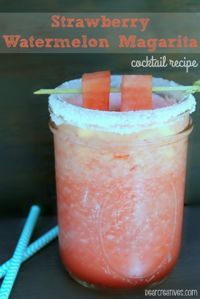 strawberry watermelon margarita cocktail recipe that can be made virgin