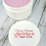 DIY Beauty Recipes Cherry Blossom Sugar Scrub With Free Printables for your jars