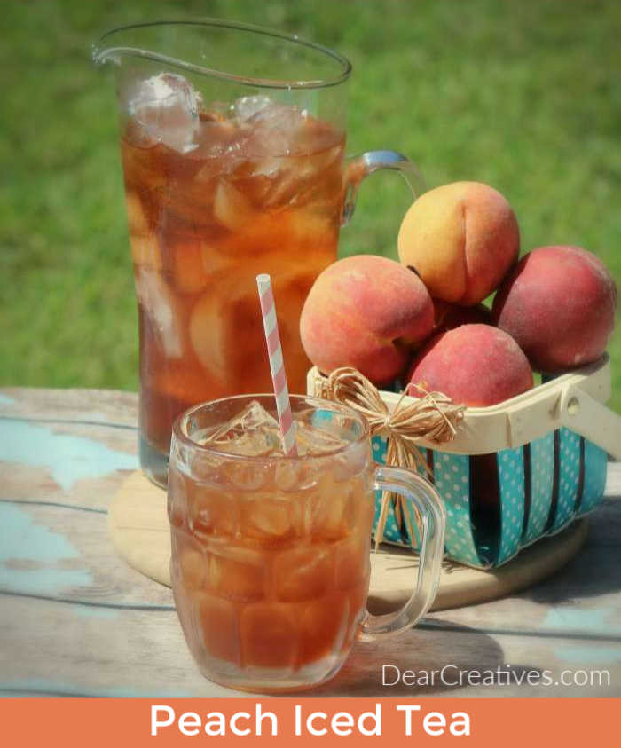 The BEST Peach Iced Tea  4 Ingredients and easy to make!