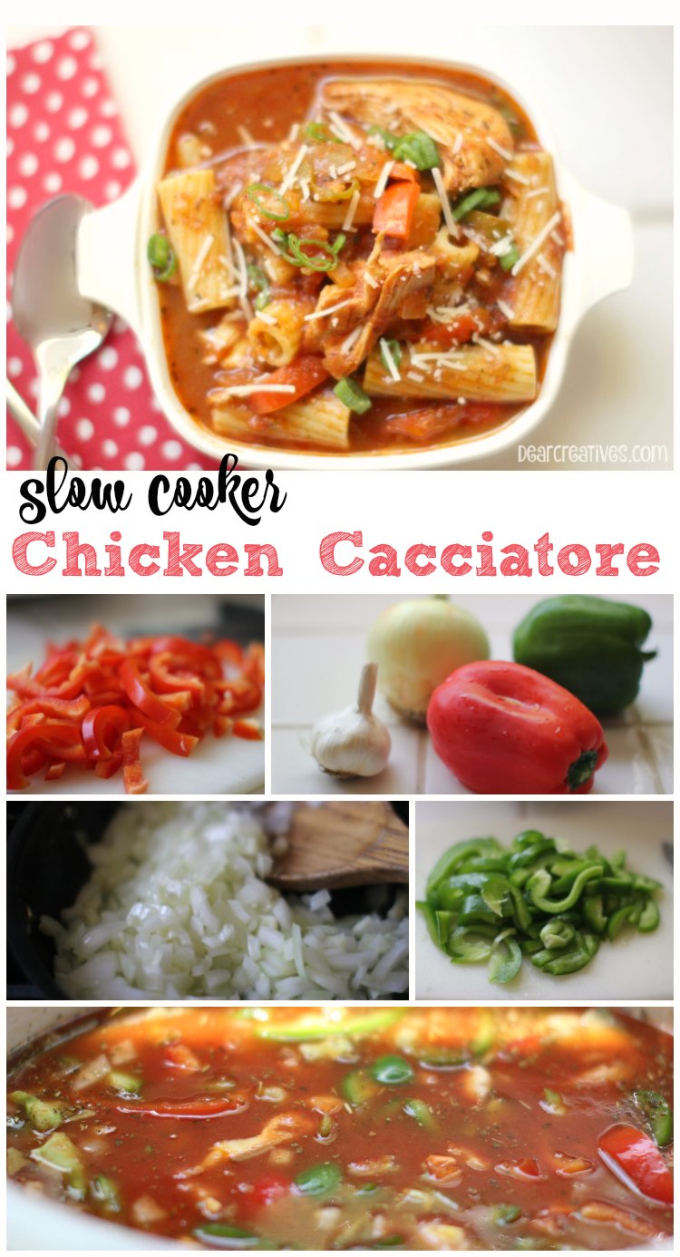 Easy Recipes | Steps For Making Chicken Cacciatore in the slow cooker