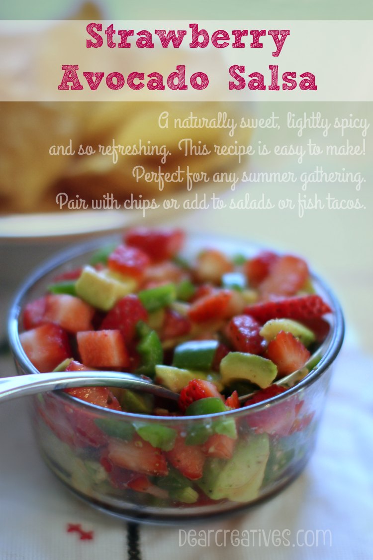 Appetizer Recipes: Strawberry Avocado Salsa | Easy Appetizer Recipe That you can make ahead of time