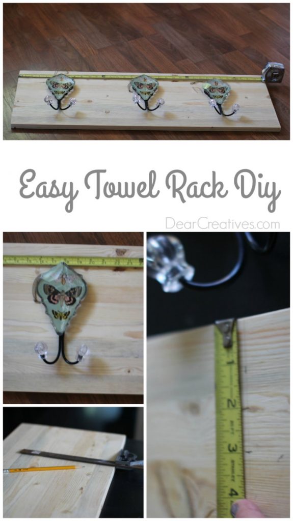 Easy DIY Improvement Projects Towel Rack DIY