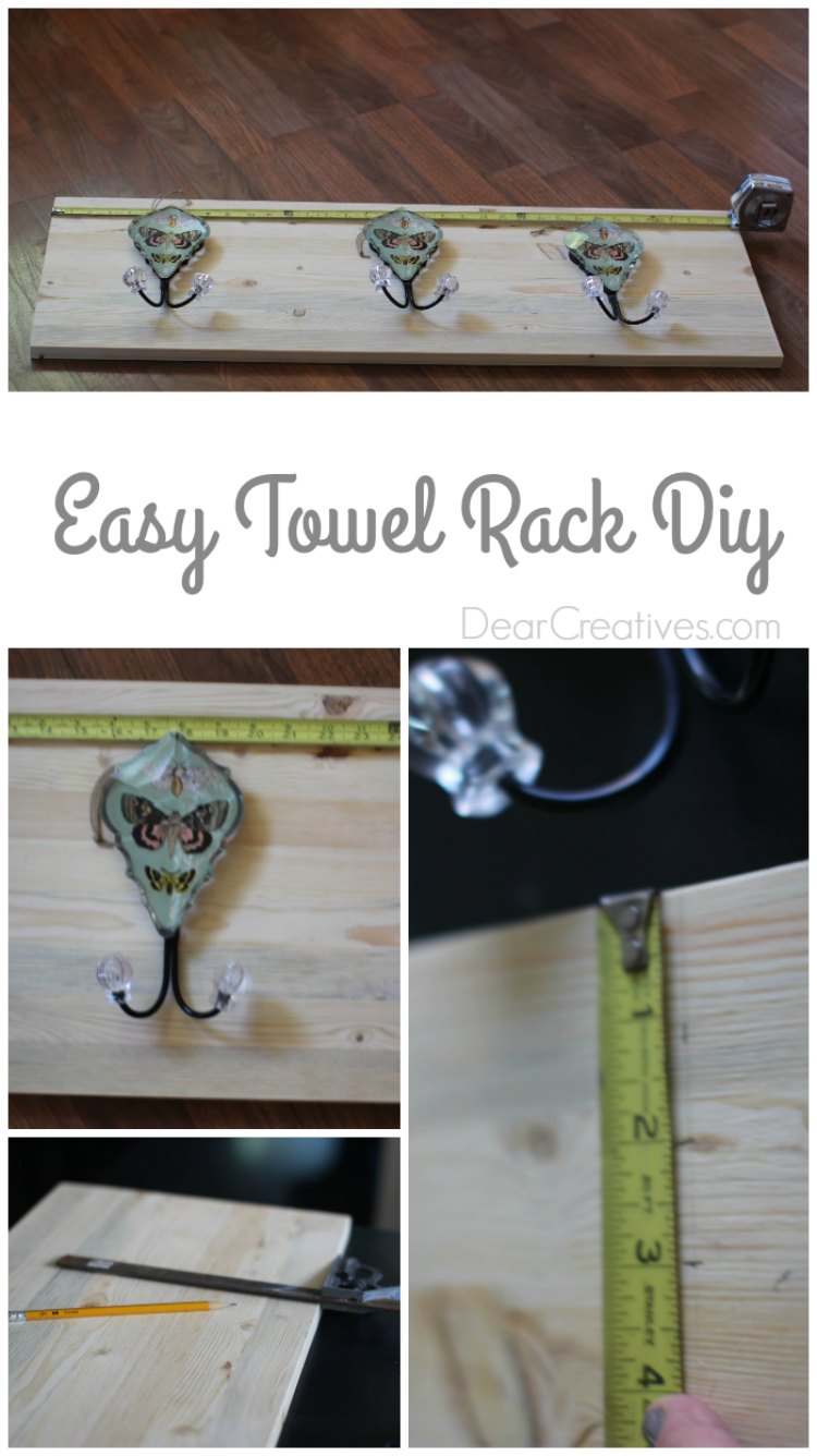 DIY Towel Rack HowTo Make A Towel Rack