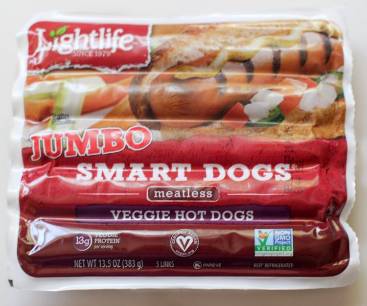 Lifelite Jumbo Smart Dogs vegetarian hot dogs 