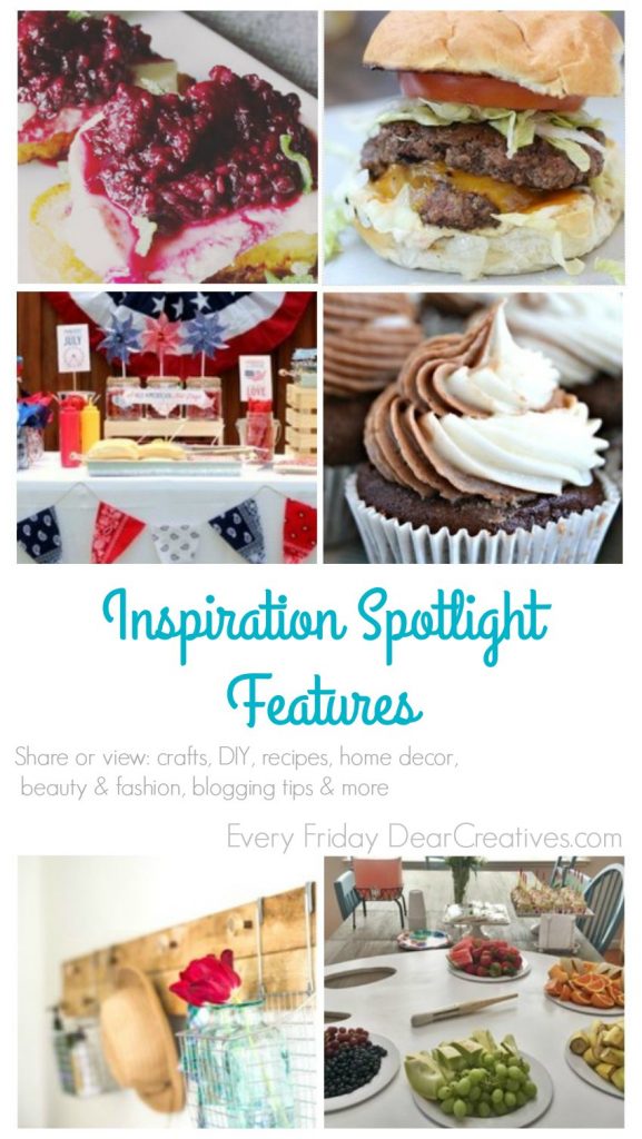 Inspiration Spotlight 200 DearCreatives.com| Linkup Party where bloggers share their favorite blogging tips, crafts, DIY, recipes, beauty & fashion, sewing and more! Stop by grab ideas, tutorials &...
