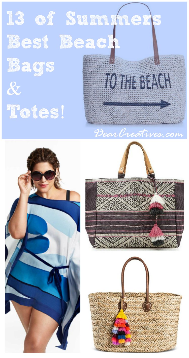 Tote Bags: 13 Summer’s Best Beach – Pool Tote Bags!