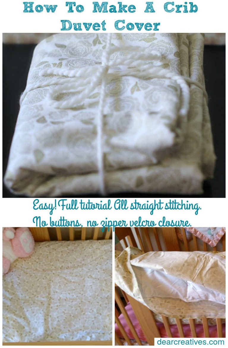 Sewing: How To Make A Crib Size Duvet Cover