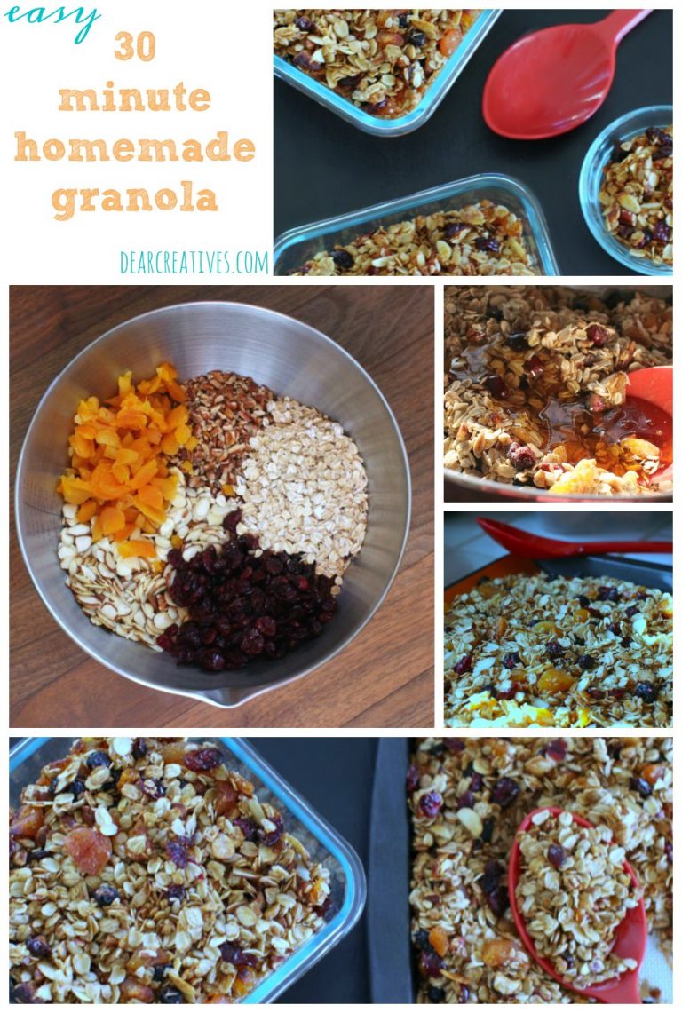 Under 30 minutes Delicious Homemade Granola Recipe