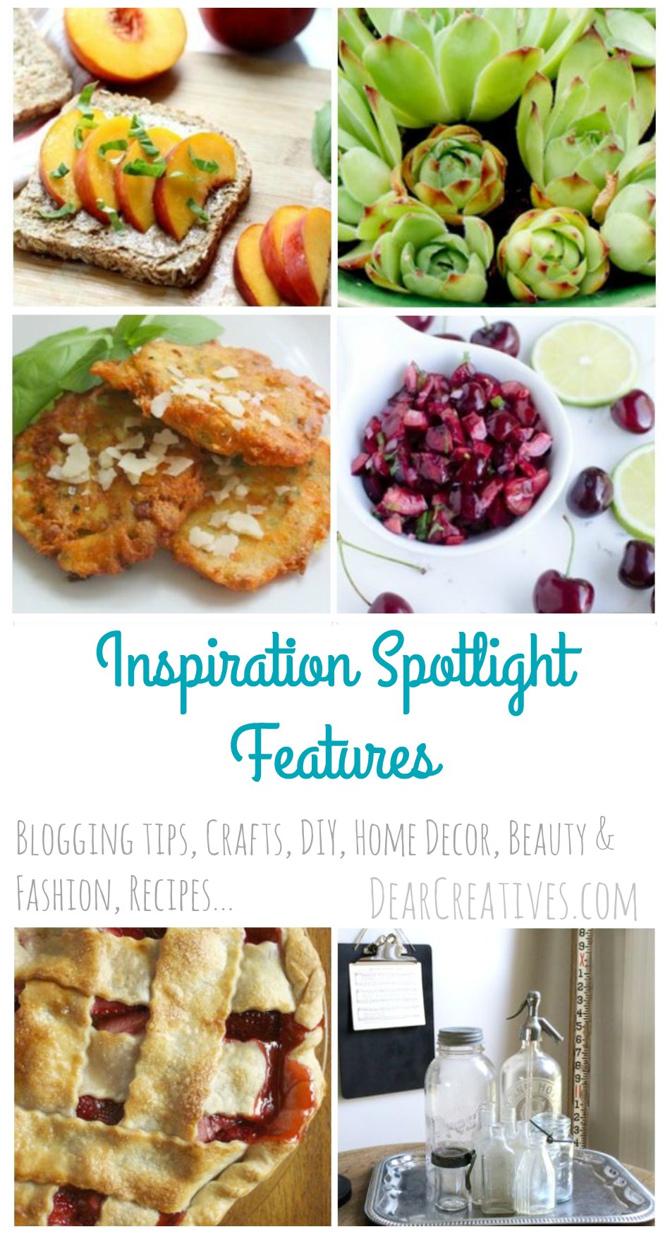 Inspiration Spotlight Linkup Party where bloggers share their favorite blogging tips, crafts, DIY, recipes, beauty & fashion, sewing and more! Stop by grab ideas, tutorials &...