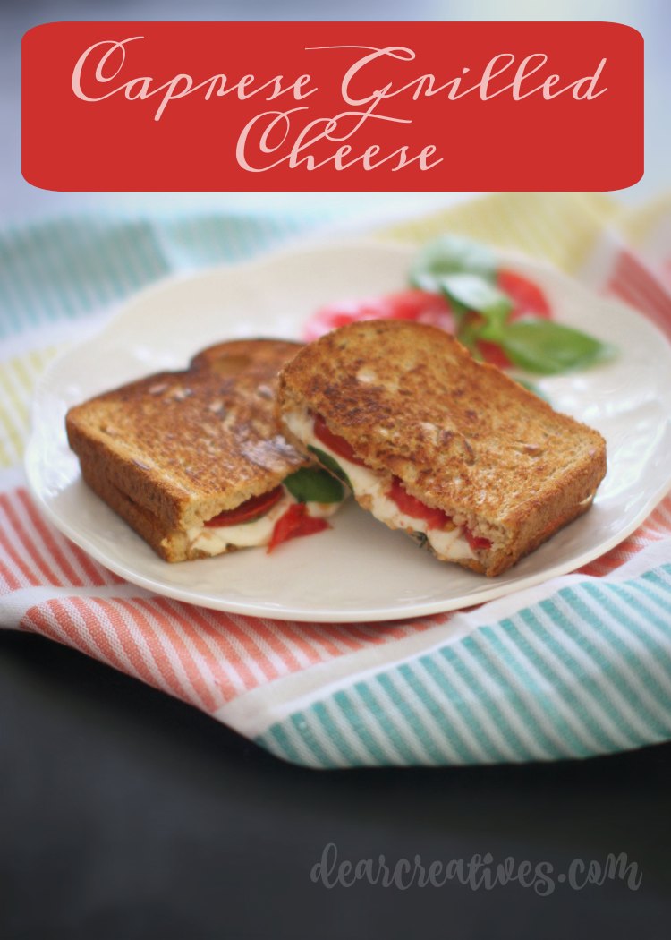 Sandwich Recipes Grilled Cheese Caprese Tomatoes, Mozzarella Cheese and basil grilled on bread