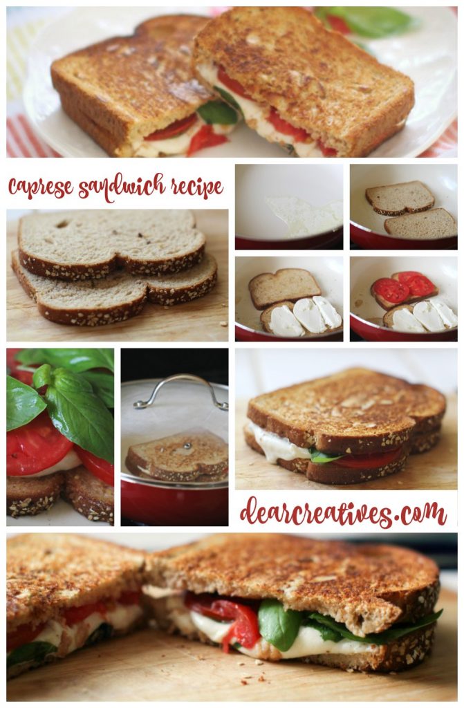 Sandwich Recipes How to Make a Caprese Sandwich flavorful with fresh tomatoes, basil and mozzarella grilled on bread 