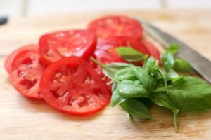 Sandwich Recipes Tomatoes and Basil for Grilled Cheese Caprese Tomatoes, Mozzarella Cheese and basil grilled on bread