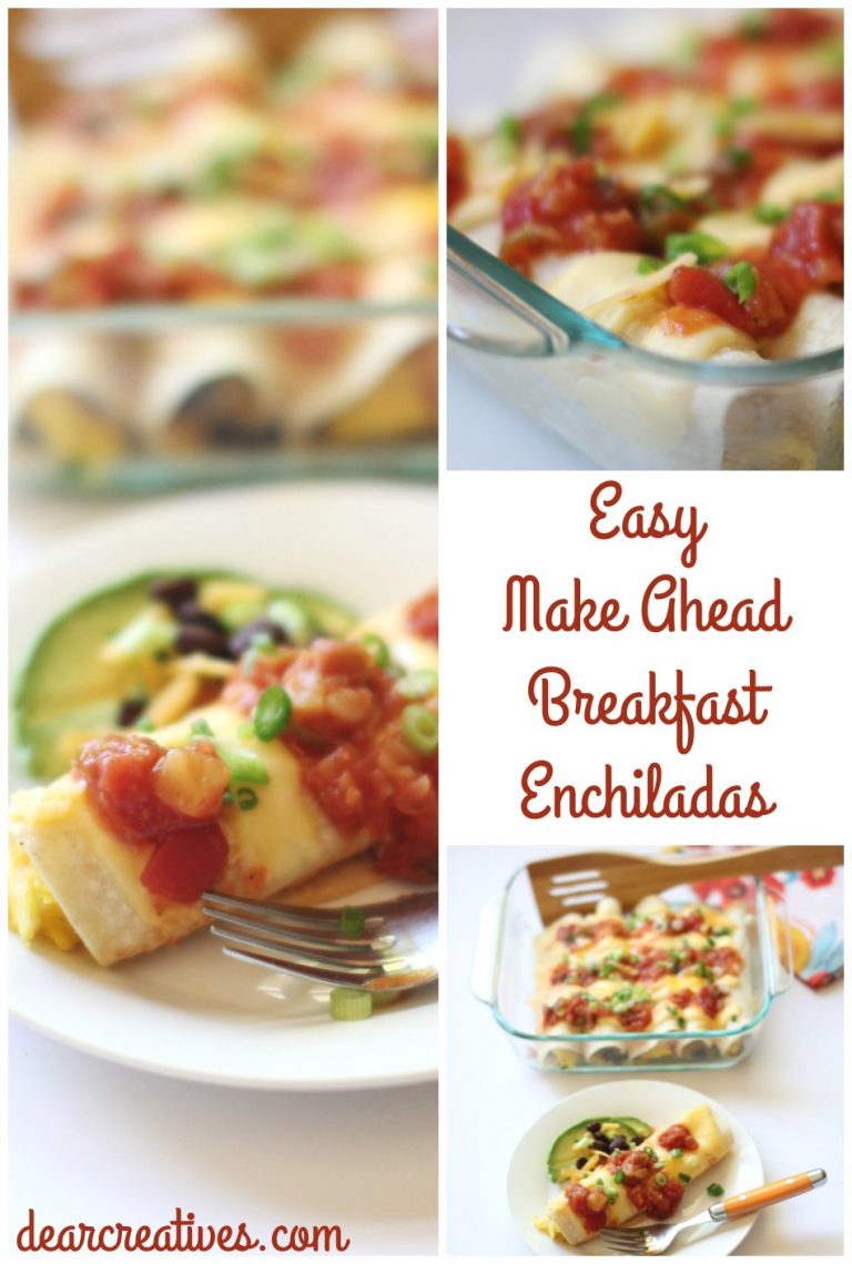 Make-Ahead Breakfast Enchiladas (Scrambled Eggs, Cheese, Black Beans…)