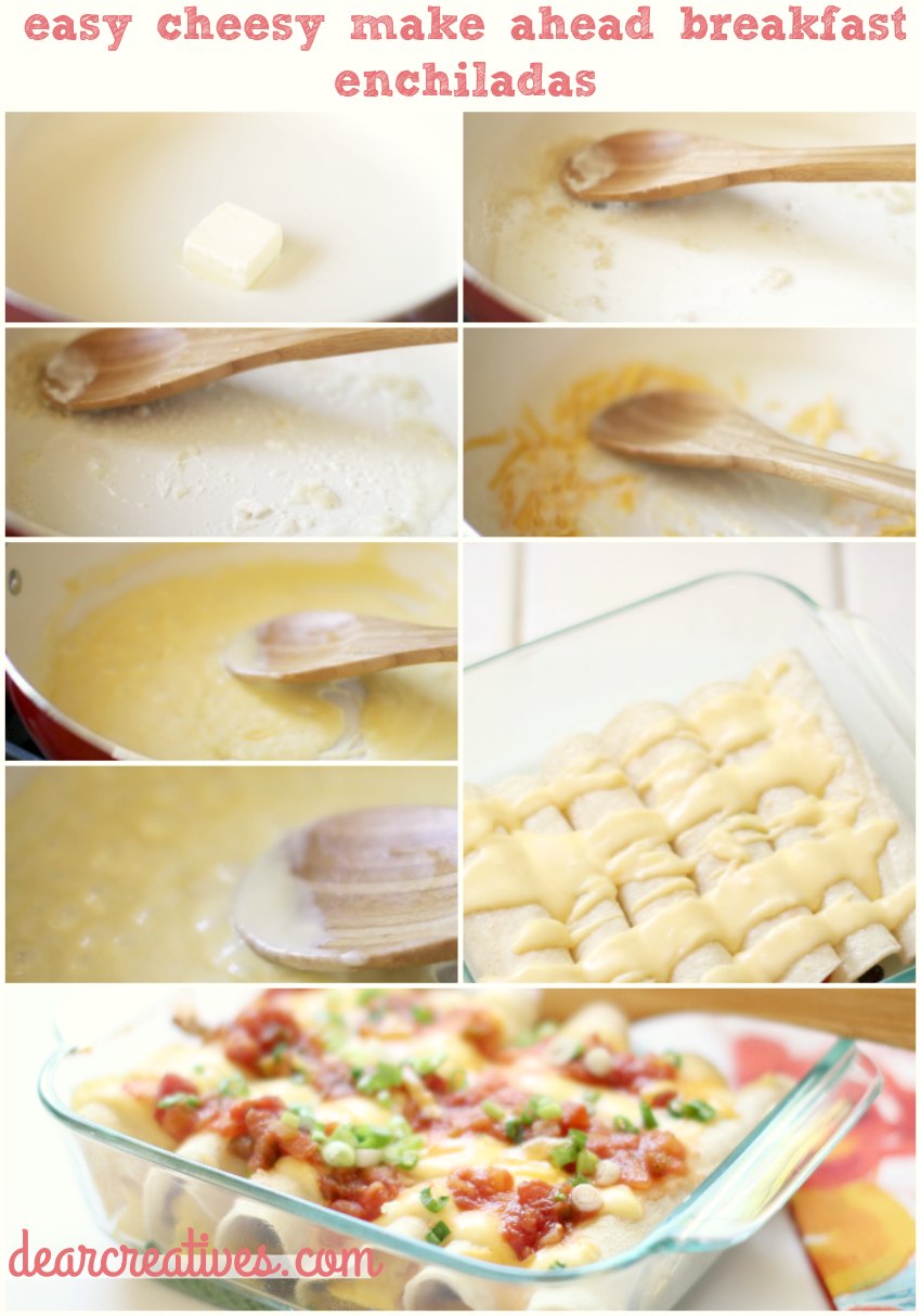breakfast enchiladas how to make cheese sauce