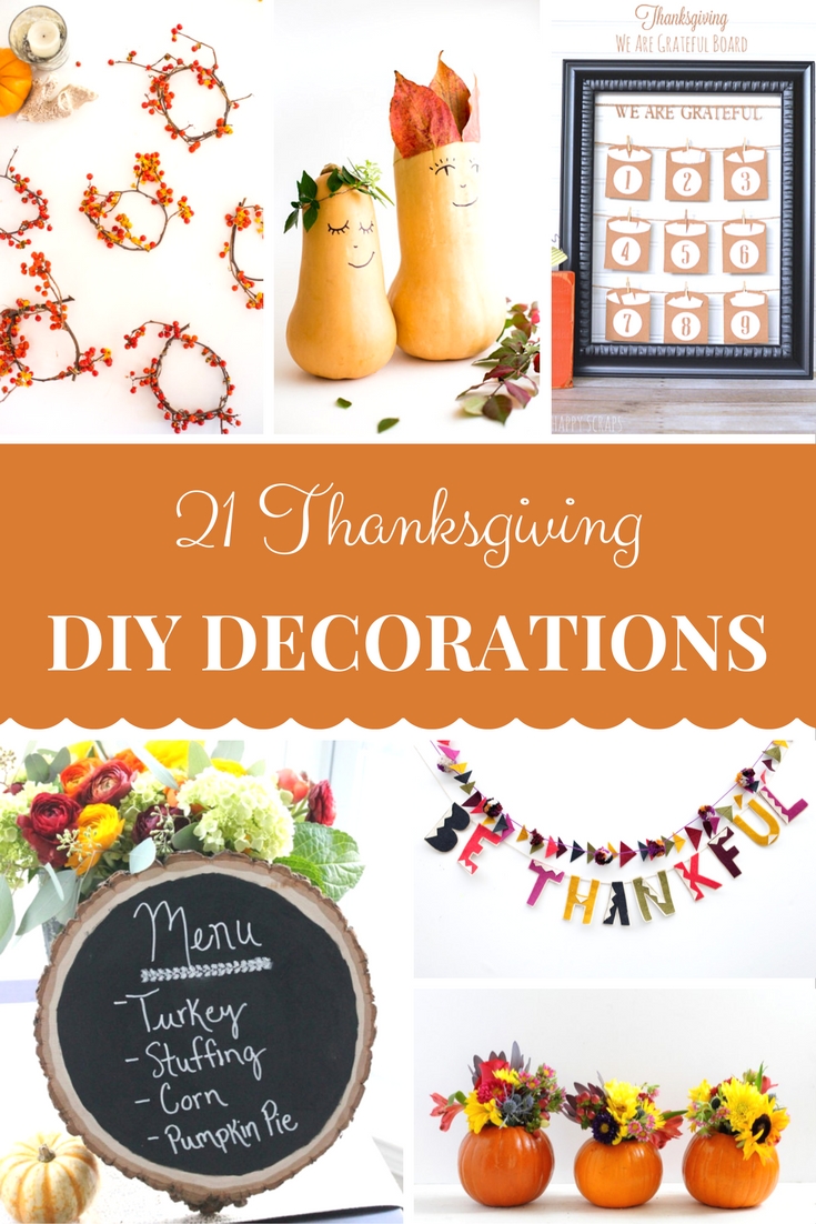 21 Thanksgiving crafts and DIY Decorations to set the mood for your Thanksgiving dinner