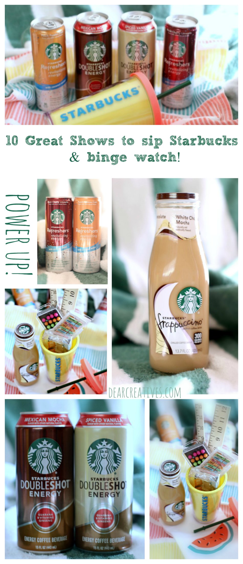 Binge watching ideas and drinking Starbucks