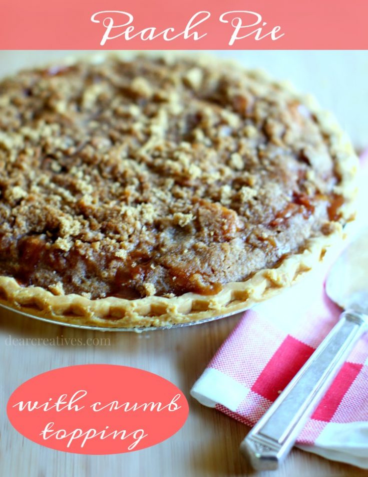 Peach pie Recipe | Peach Pie With Crumb Topping - This is such an easy peach pie to make. With resources for how to cut peaches, make a pie crust. But, you can make it quickly by using a pre-made pie crust. This is such a delicious peach pie which can be topped with whip cream or vanilla ice cream.