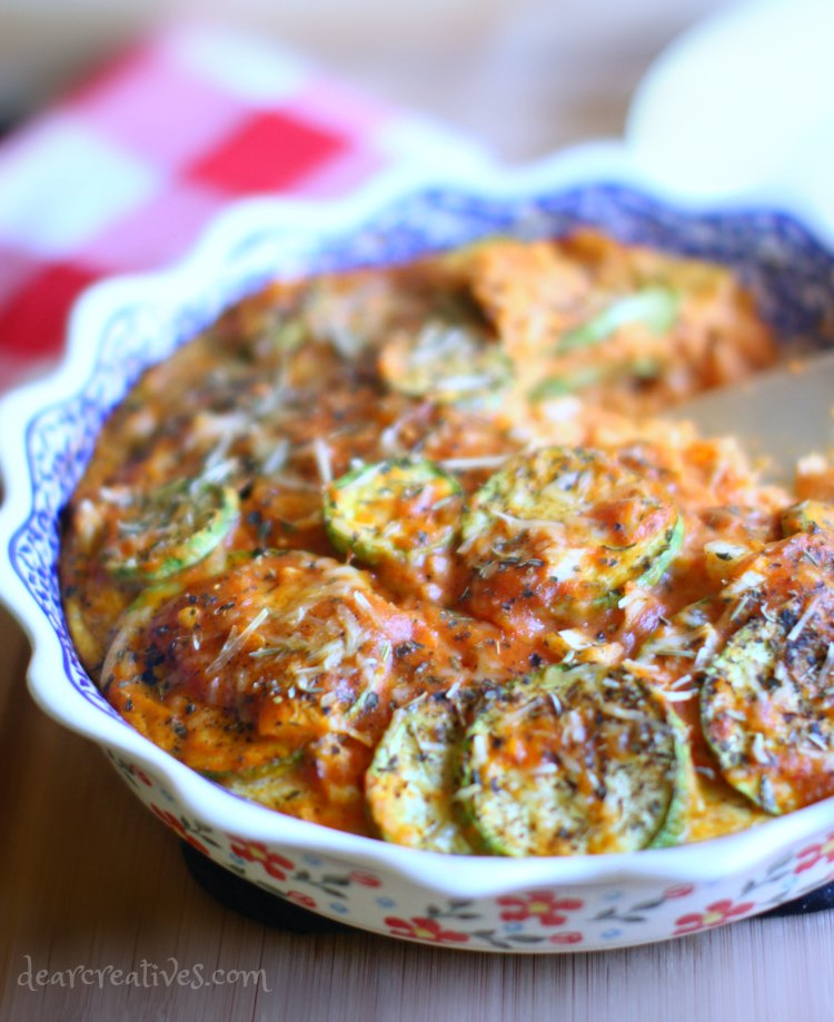 Pasta Dinner With Zucchini Pie